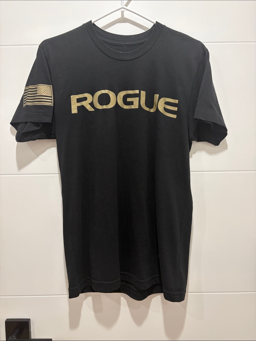 Rogue Black T-Shirt with Gold Logo